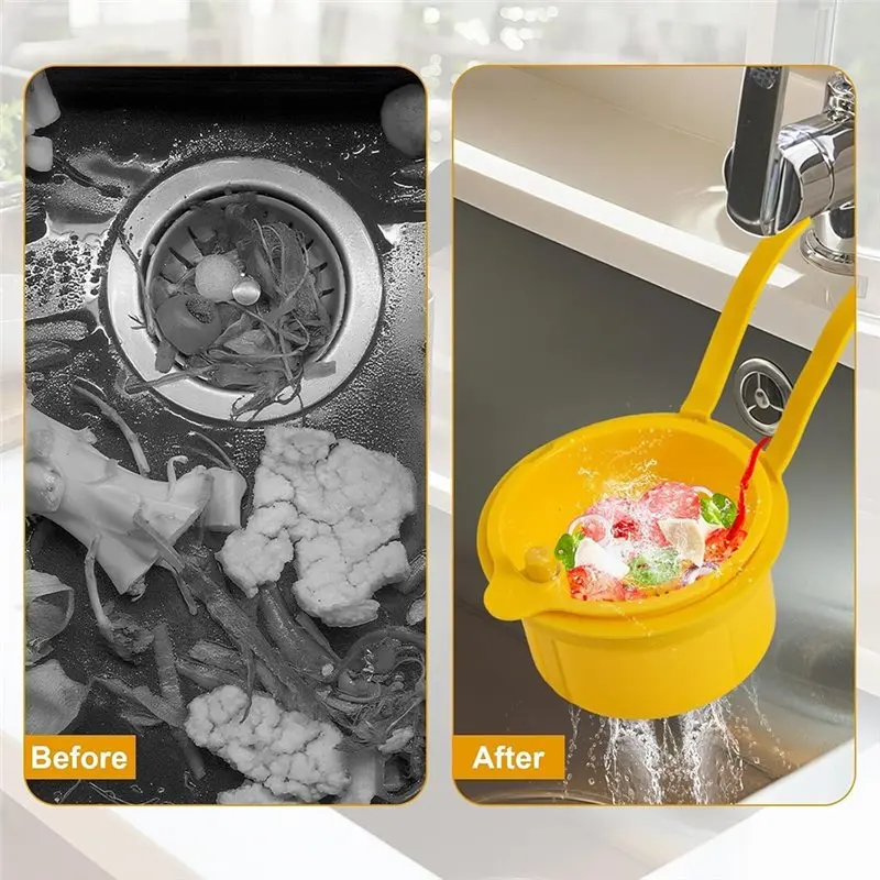 [NEWA64Z!】 Kitchen Sink Strainer Basket Strainer With Automatic Dumping