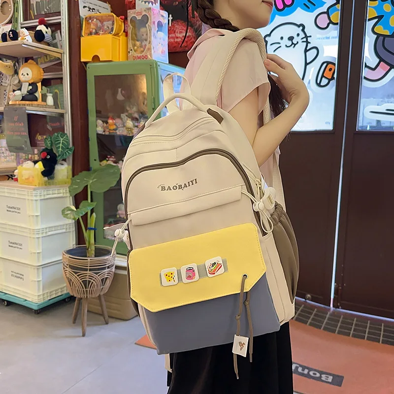 

Рюкзак, повседневная школьная сумка, уличная альпинистская дорожная сумка, рюкзак для пары, легкая большая студенческая нейлоновая школьная сумка