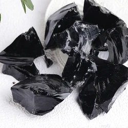 Natural Obsidian Raw Minerals Specimen Irregular Shape Stone Mineral Fish Tank Ornament Bulk Rock Decoration
