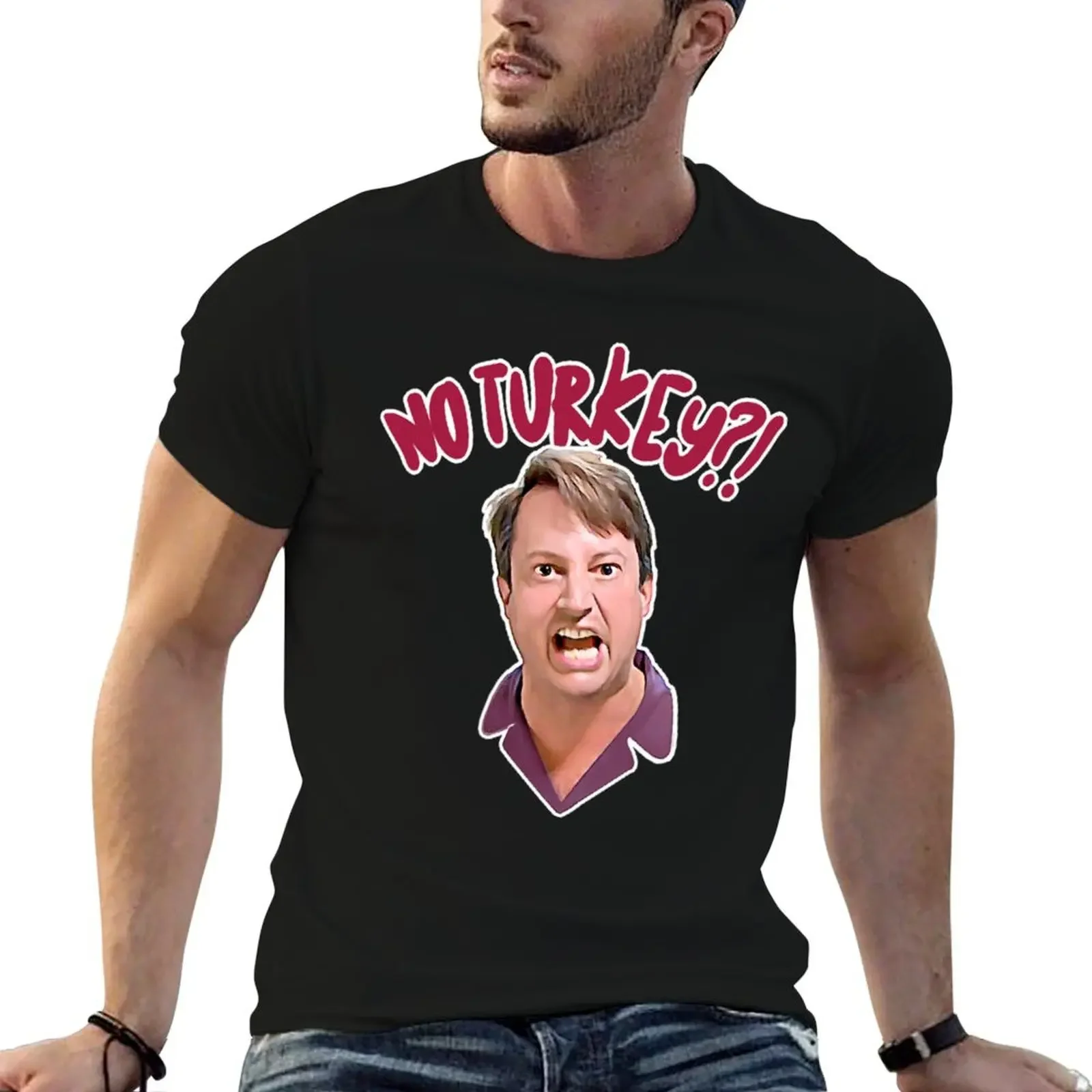 No Turkey Mark Corrigan Peep Show Meltdown Classic T-Shirt plain graphics cheap stuff blanks Short sleeve tee men