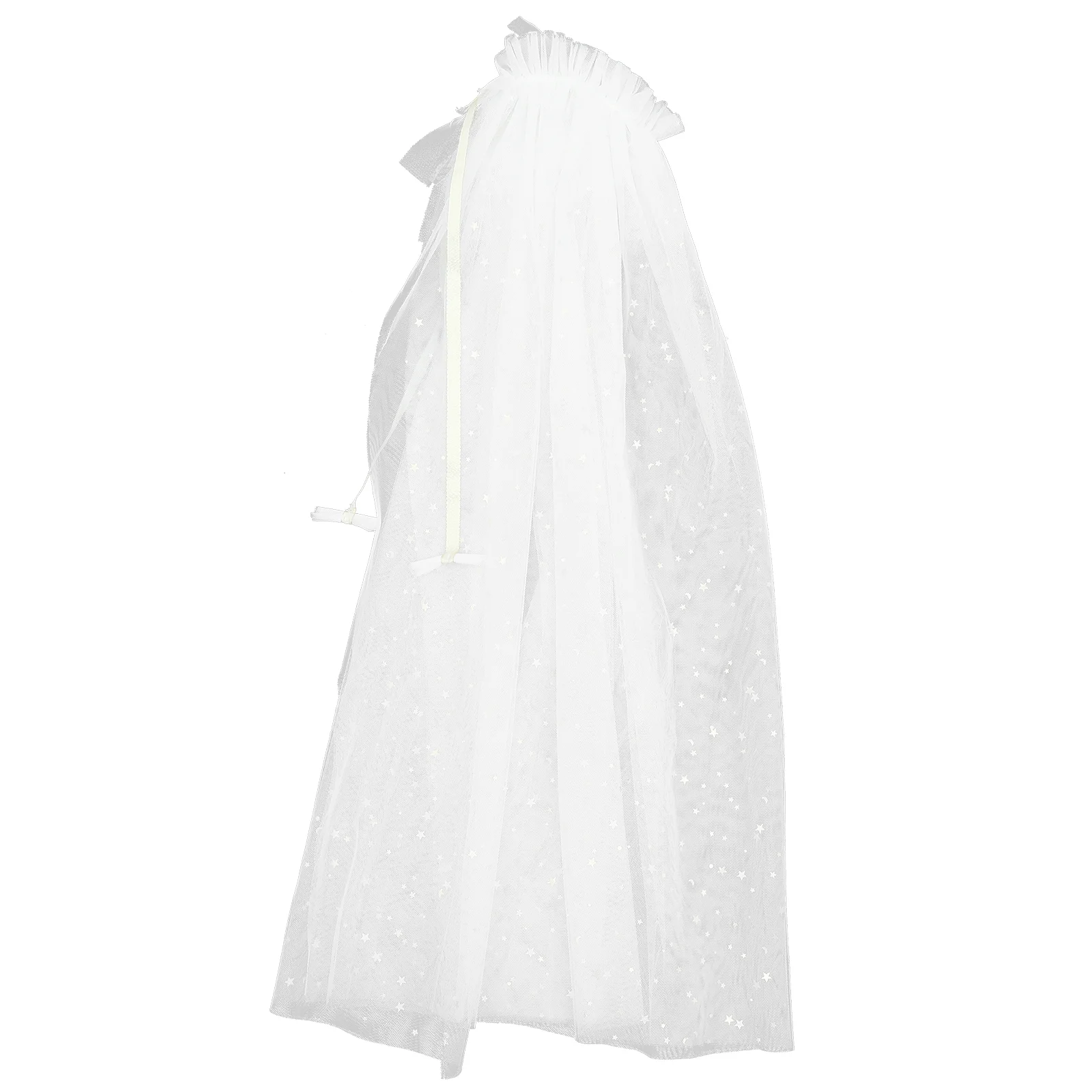 

Children's Place Girls Clothes Snowflake Cloak Costume Capes Mesh Gauze White Cosplay Decorative