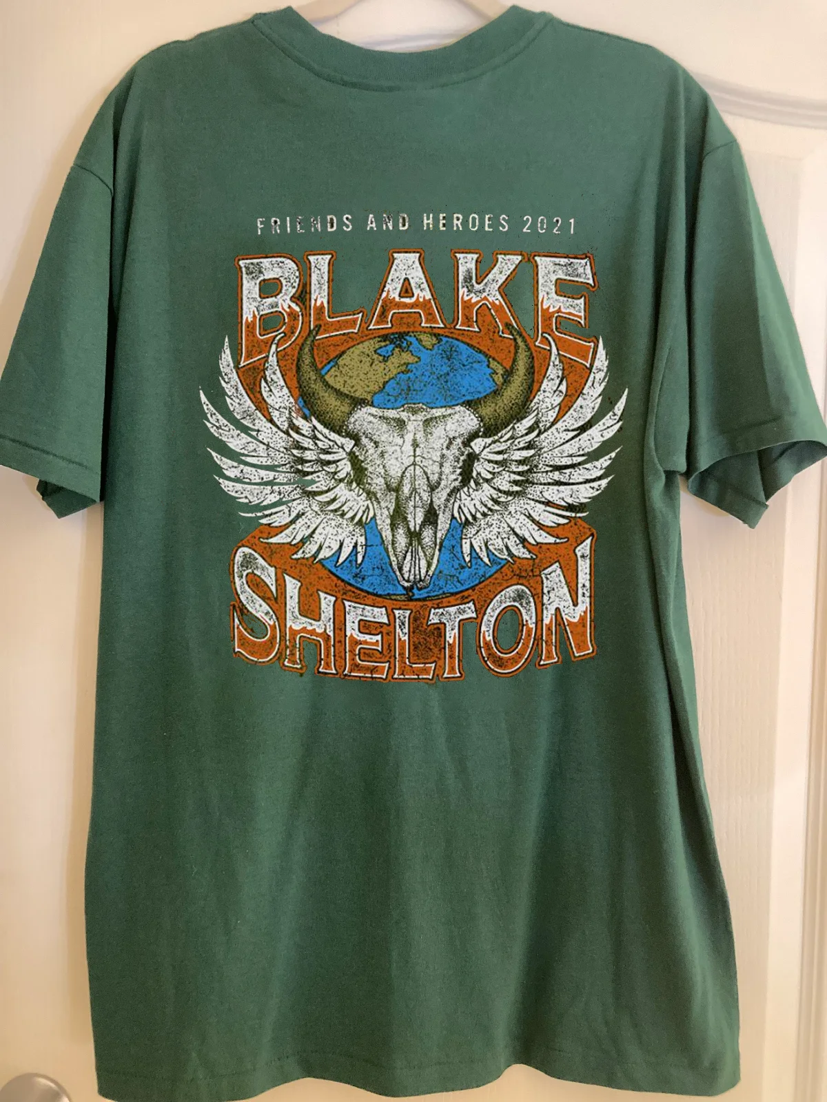 BLAKE SHELTON FRIENDS AND HEROES 2021 Tour Gift For Fan S to 5XL T-shirt TMB3073