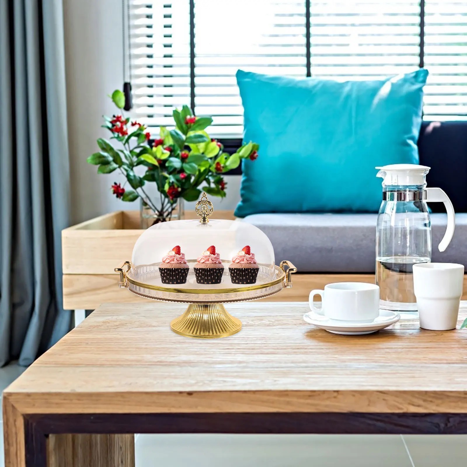 

Fruits Serving St Clear Cake Display St Plastic Dome Lid Dessert Display Home Dessert Tray Office Wedding Party