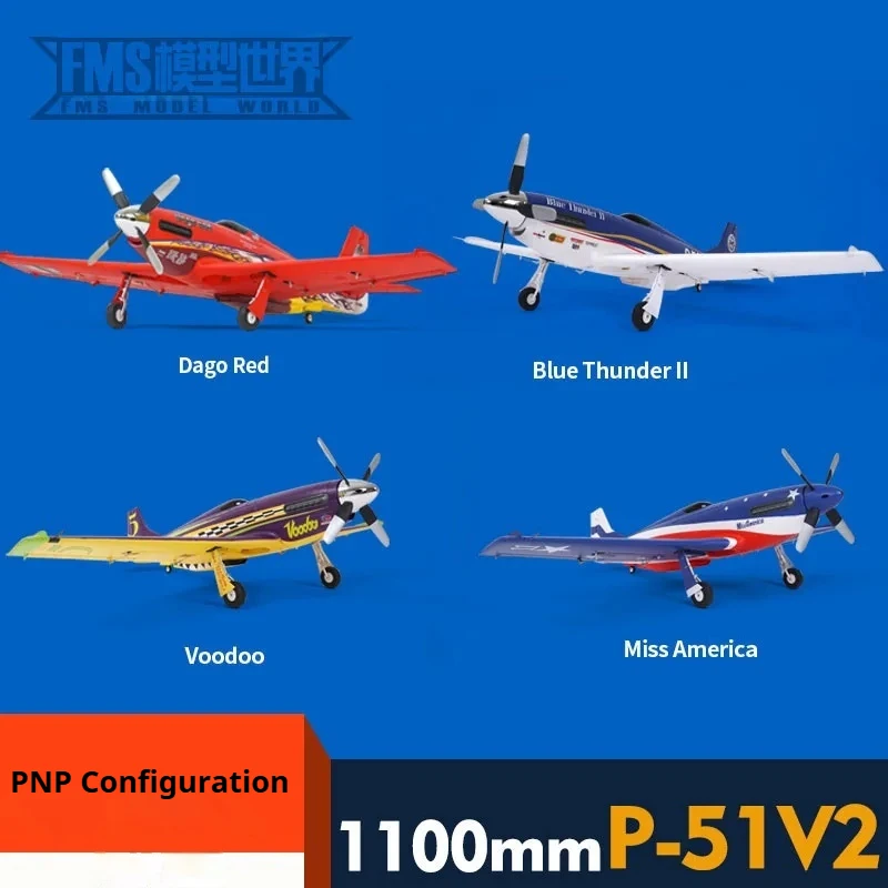 

Fms 1100mm Sport P51 Mustang Classic Coating Height Restoration Simulation Remote Control Fixed Wing Racing Aircraft Model