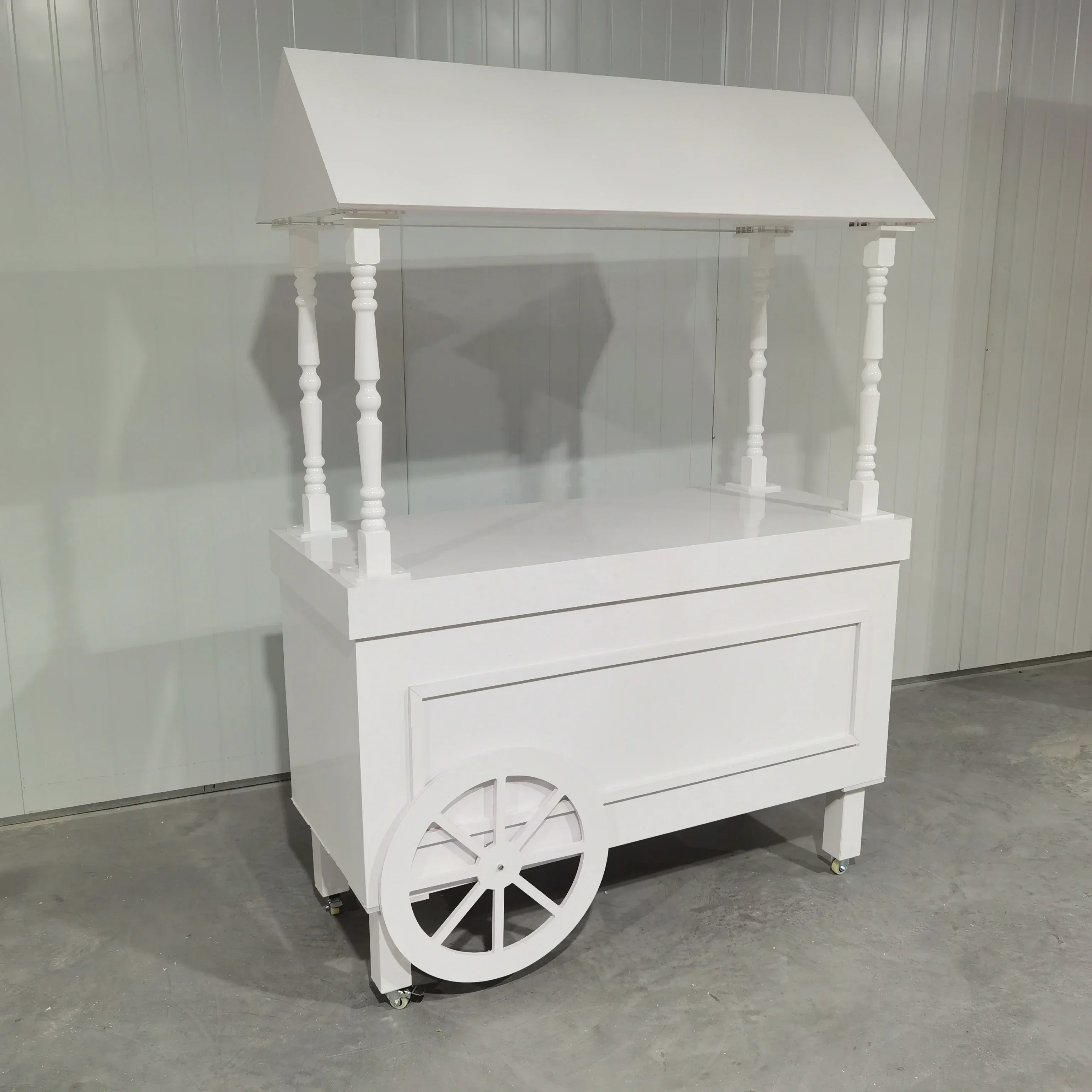 

White Color Nice Candy Dessert Carts for Wedding Decorations