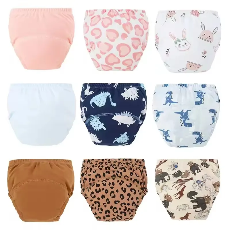 Baby Diaper Training Pants for Girls Boys Washable Nappies Infant Cloth Diapers Reusable Kids Underwear Toddler Shorts