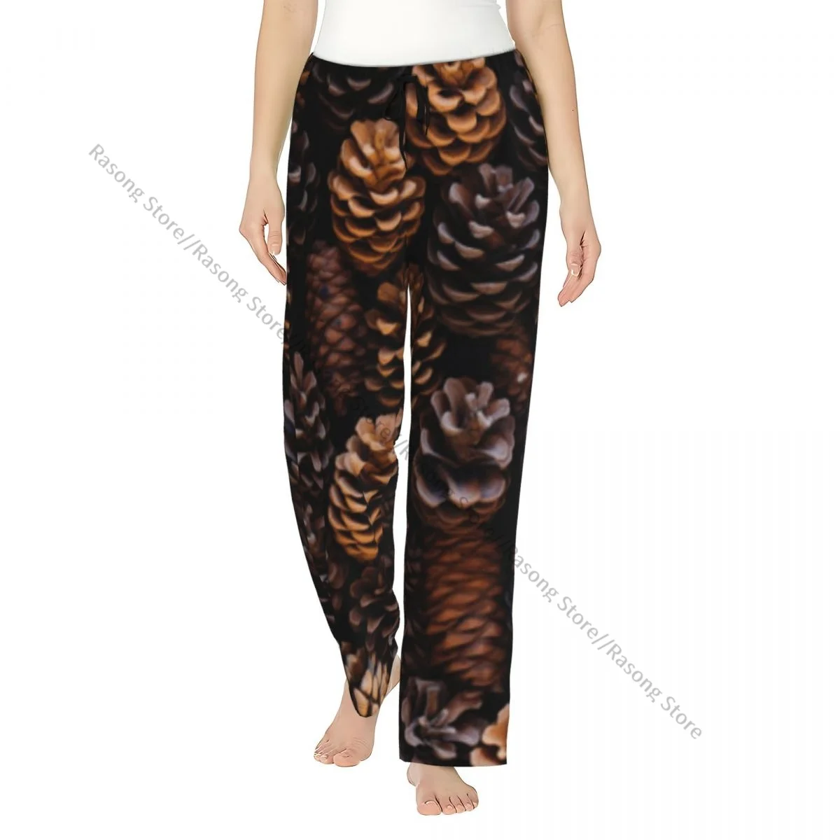 

Pine Cones Women Sleep Pants Lounge Pants for Winter Nights