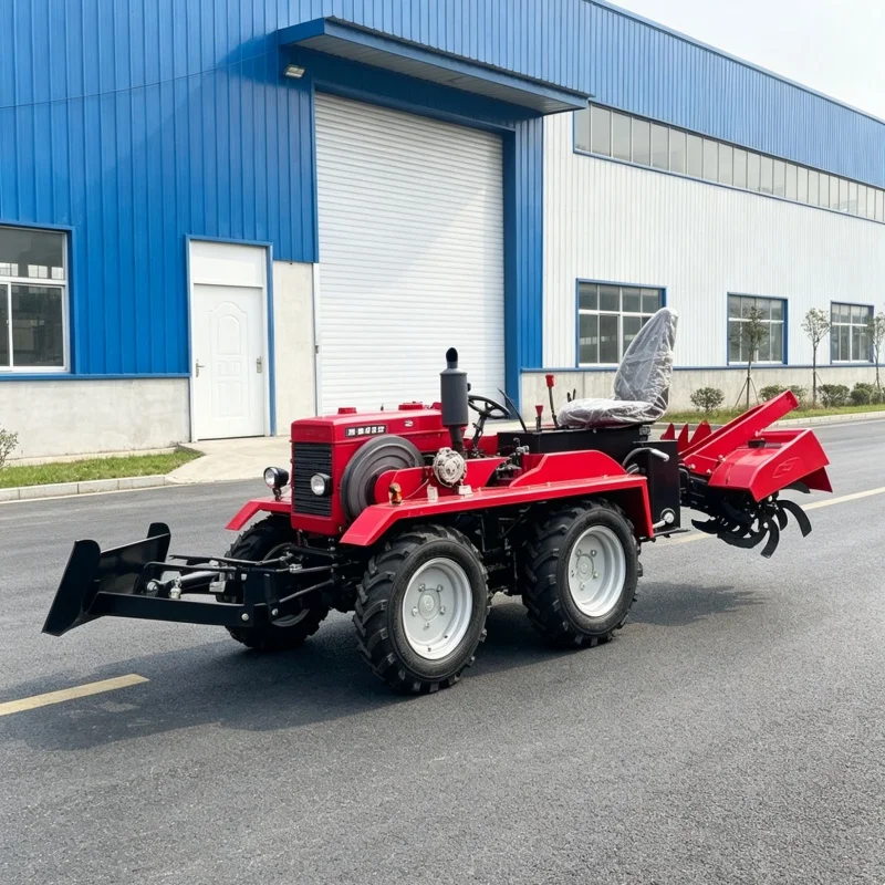Customized Hot‑selling Industry‑Preferred Rotary‑Tilling Machinery, 4‑Wheel Farm Cultivator 4‑WD Farm Soil‑Loosening Equipment