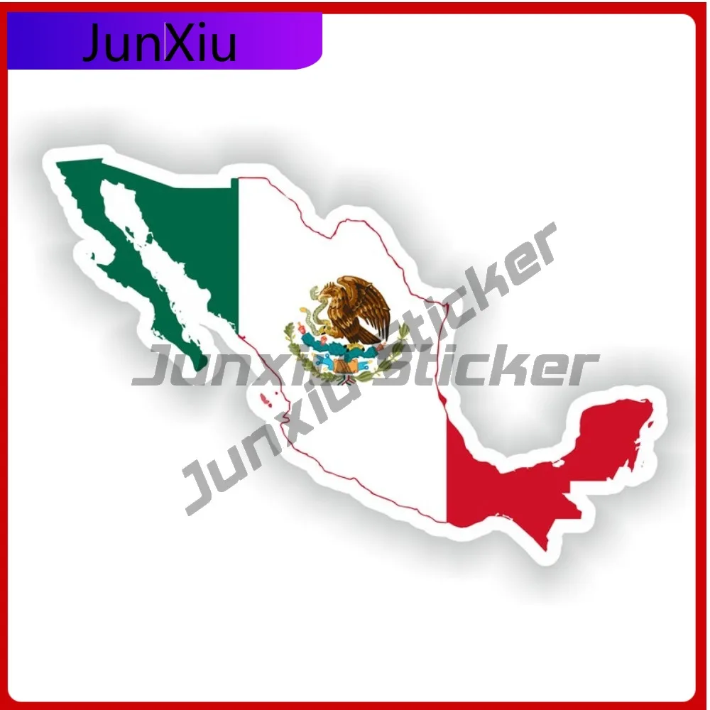 

With National Emblem Detail Mexico Map Flag Trendy Vehicle Body Decoration Exterior Styling Piece For Vehicles Stickers