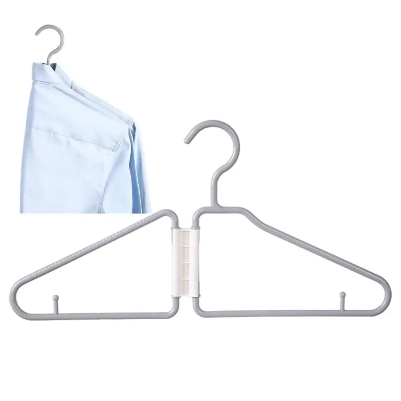 new Folding Clothes Hangers Multifunctional Wet and Dry Household Hanger  Non-slip Pant Storage Rack wardrobe storage organizer