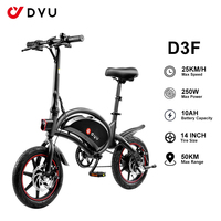 DYU D3F Foldable Adult Electric Bike 250W Electrical Road Bicycle 36V 10Ah Fatbike E-bike 14 \