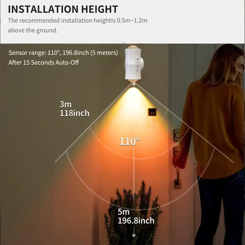 LED Nachtlicht RGB 7 Farbe Smart Magnetische Sensor Licht Motion Sensor Wand Lampe USB Lade Hause Kleiderschrank Treppen korridor Beleuchtung