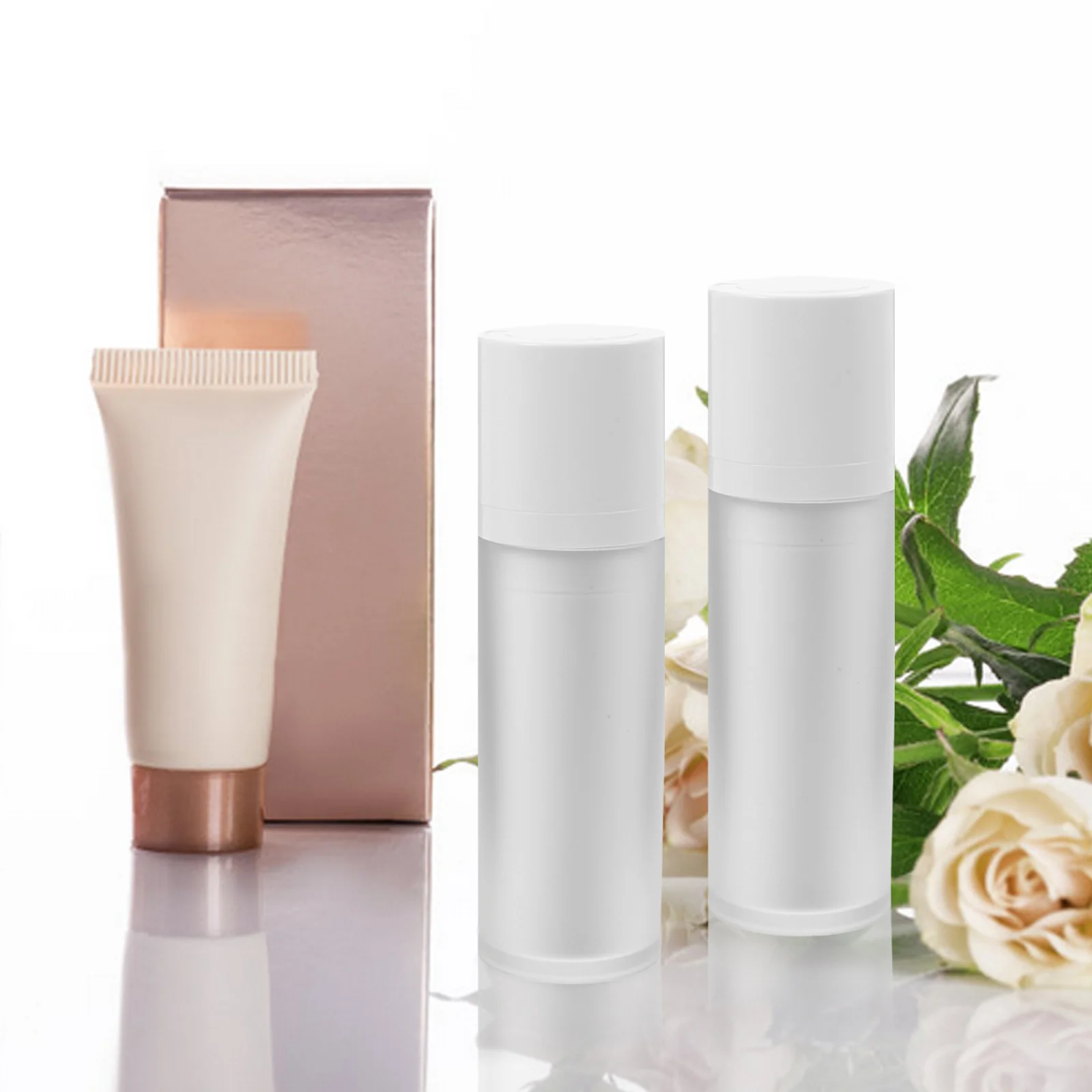 

3Pcs Frosted Small Pump Bottle Travel Containers Leak Proof Convenient Portable Lotion Dispenser Bottle