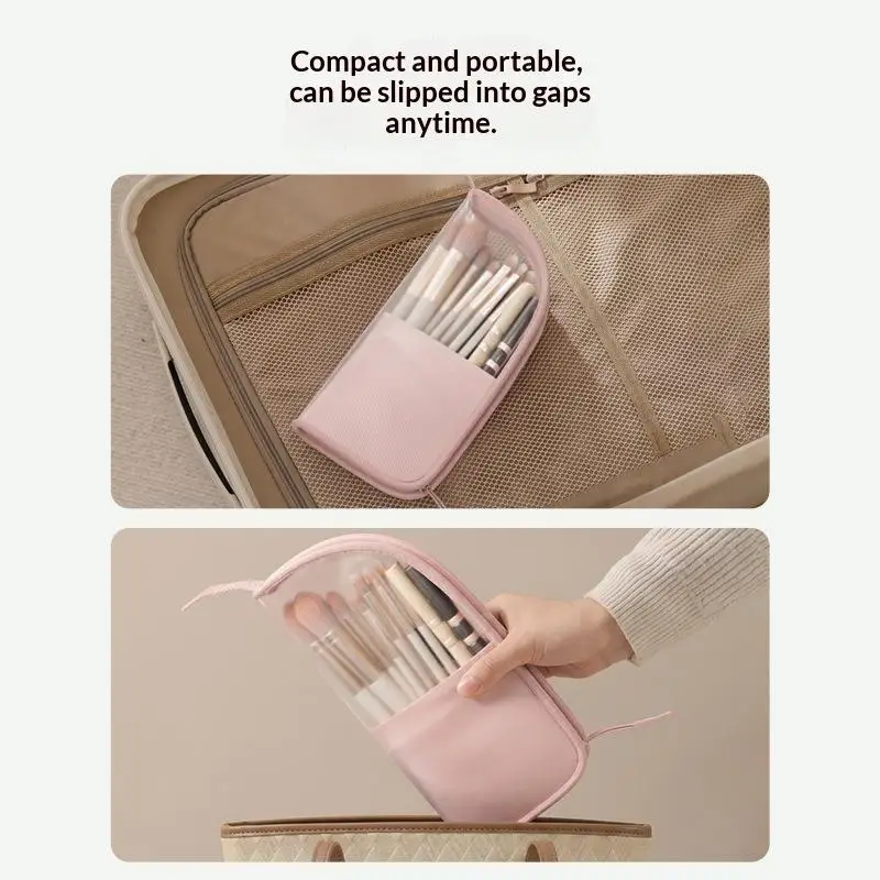 2026 A Spacious Vertical Eyebrow Pencil Case, A Portable Organizer Bag For Makeup, Perfect For Women - Easy To Use And Carry