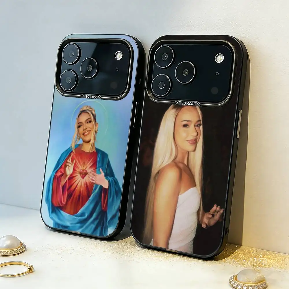 

Singer B-Bad G-Gyal Da Me Phone Case For iPhone17,16,15,14,13,12,11,Pro,MAX Gray Matte Silicone Black Cover