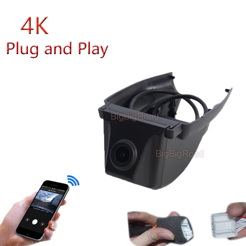 

4K Plug And Play Car Wifi DVR Video Recorder Dash Camera For Ford Endeavour 2017 Ecosport Everest 2013 2014 2015 2016 2017 2018