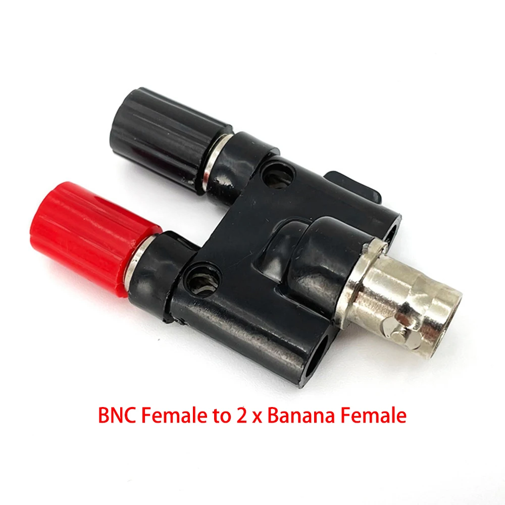 Q9 BNC Banana a doppio adattatore Jack maschio femmina a Banana da 4mm connettore coassiale adattatori RF Splitter a 3 vie