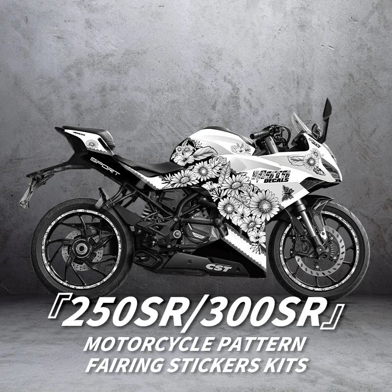 

For CFMOTO 250SR 300 SR 250SS 300SS Pattern Printing Stickers Kits Motorcycle Accessories Protection And Decoration