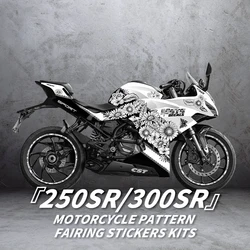 For CFMOTO 250SR 300 SR 250SS 300SS Pattern Printing Stickers Kits Motorcycle Accessories Protection And Decoration
