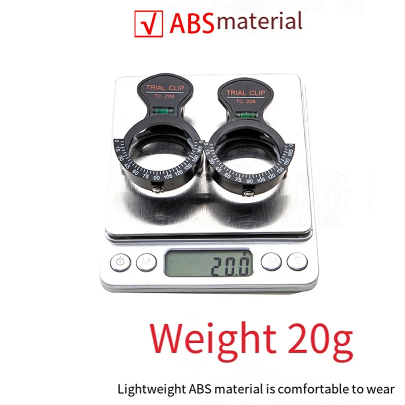 ABJT-New TC-206 Trial Frame Clip Frame Optometry Monocular Optical Test Frame Bracket Ophthalmic Instrument (2 Pieces)