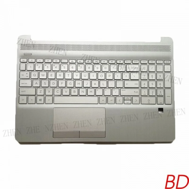 

Y FOR HP 15S-DU C Shell with Fingerprint Hole Keyboard Touchpad Silver L52155-001