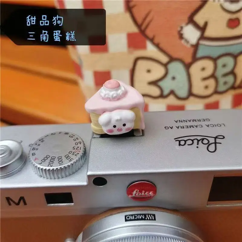 Kawaii 3D Sweet Dessert Bunny Hot Shoe Cover Dustproof Cap for Leica Q2 Q3 Fuji X100V X-T5 Sony ZV-1 ZV-E10 Canon R5 Nikon Z5 view 2