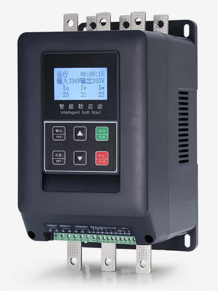 Bypass soft starter 18.5KW-200KW external motor smooth start programmable brake stop soft starter AC motor controller