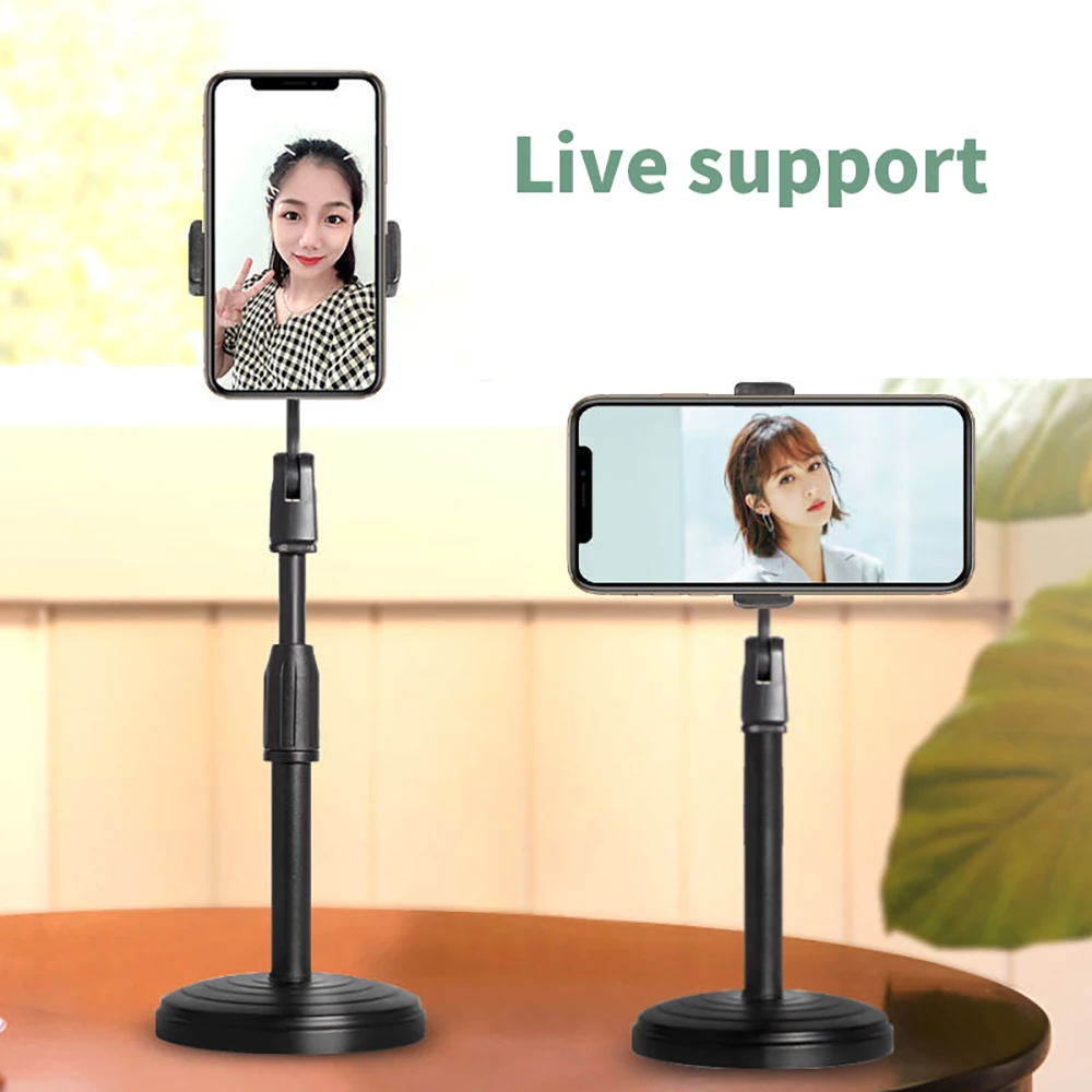 Portable Retractable Mobile Phone Desktop Stand Microphone Live Sunset Clip Ring Light Fill Light Stand Shoot Video Artifact