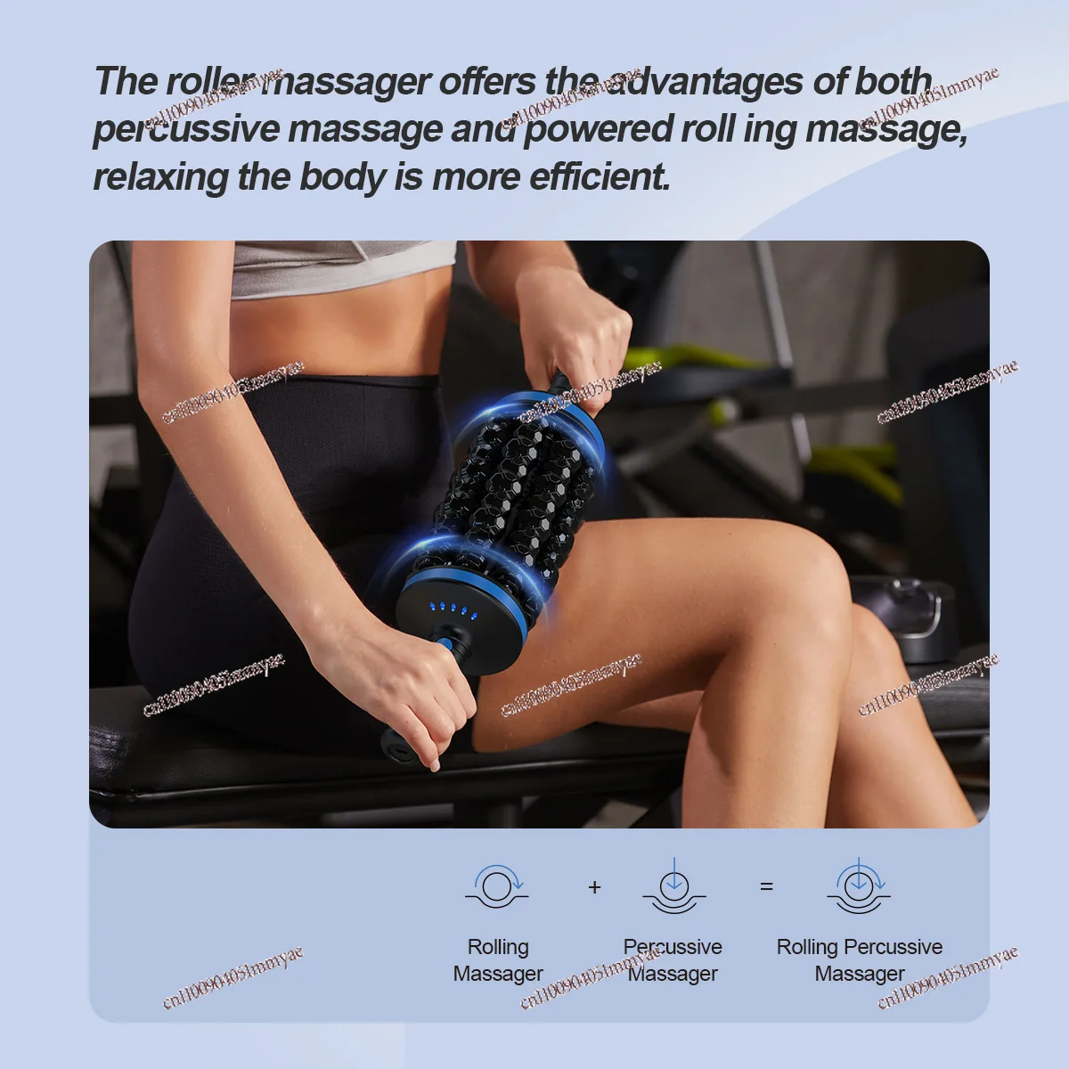 

New Muscle Relaxation Hand-held Electric Roller Massager Back Foot Leg Relaxer