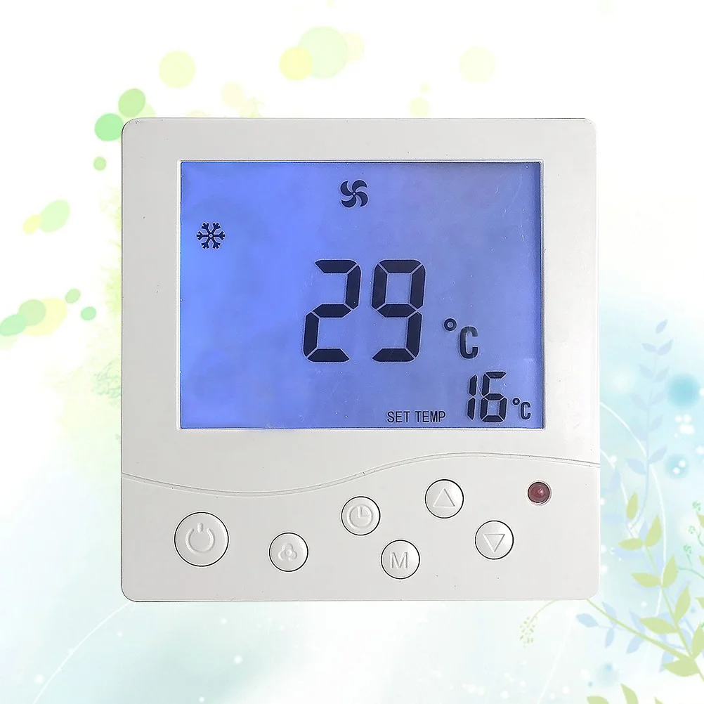 

240V White Smart Digital Programmable Thermostat for Carbon Crystal Infrared Heater Floor Heating Air Conditioning Wireless