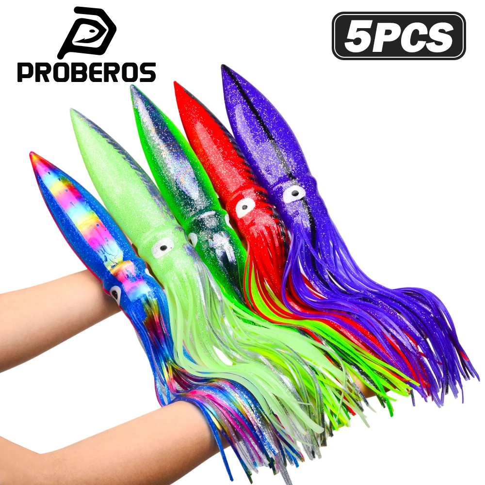 Fishing Lure Buzzbait - PROBEROS 5 adet büyük parlak kalamar