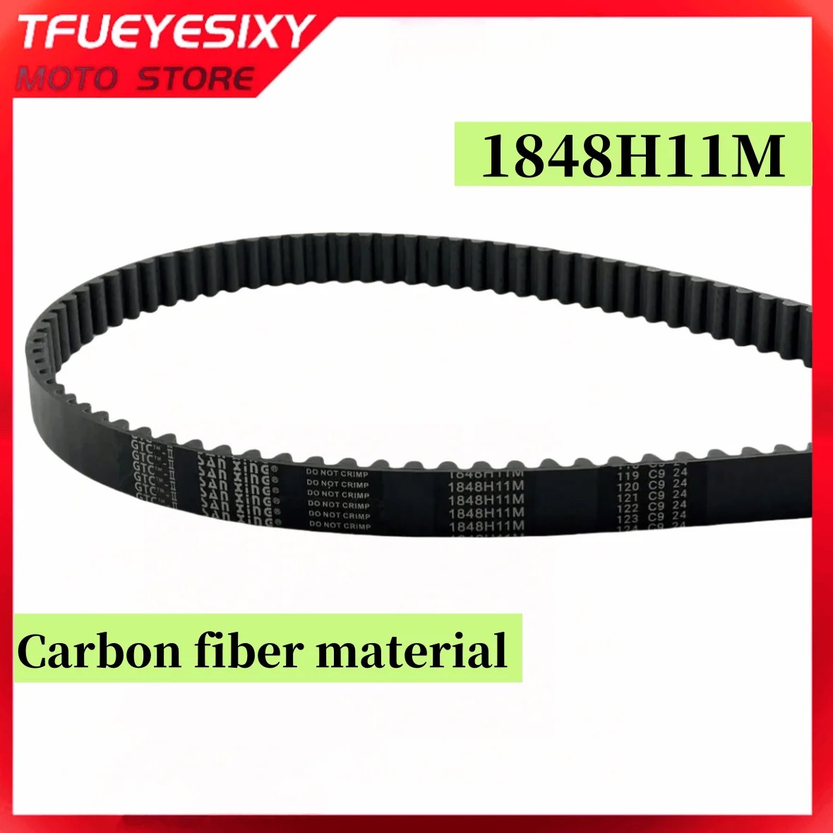 

1848H11M Drive Belt for Promise VO-GE CU525 Jinan Qingqi GV650 Harley 750 Black Flag 500 Carbon Fiber 1848H11M-1881H Belt