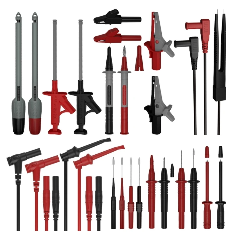 Pack of 25 Diagnostic Test Probes Suitable for Multimeter Oscilloscope Use in Electronic Repair Circuit Testing Analysis