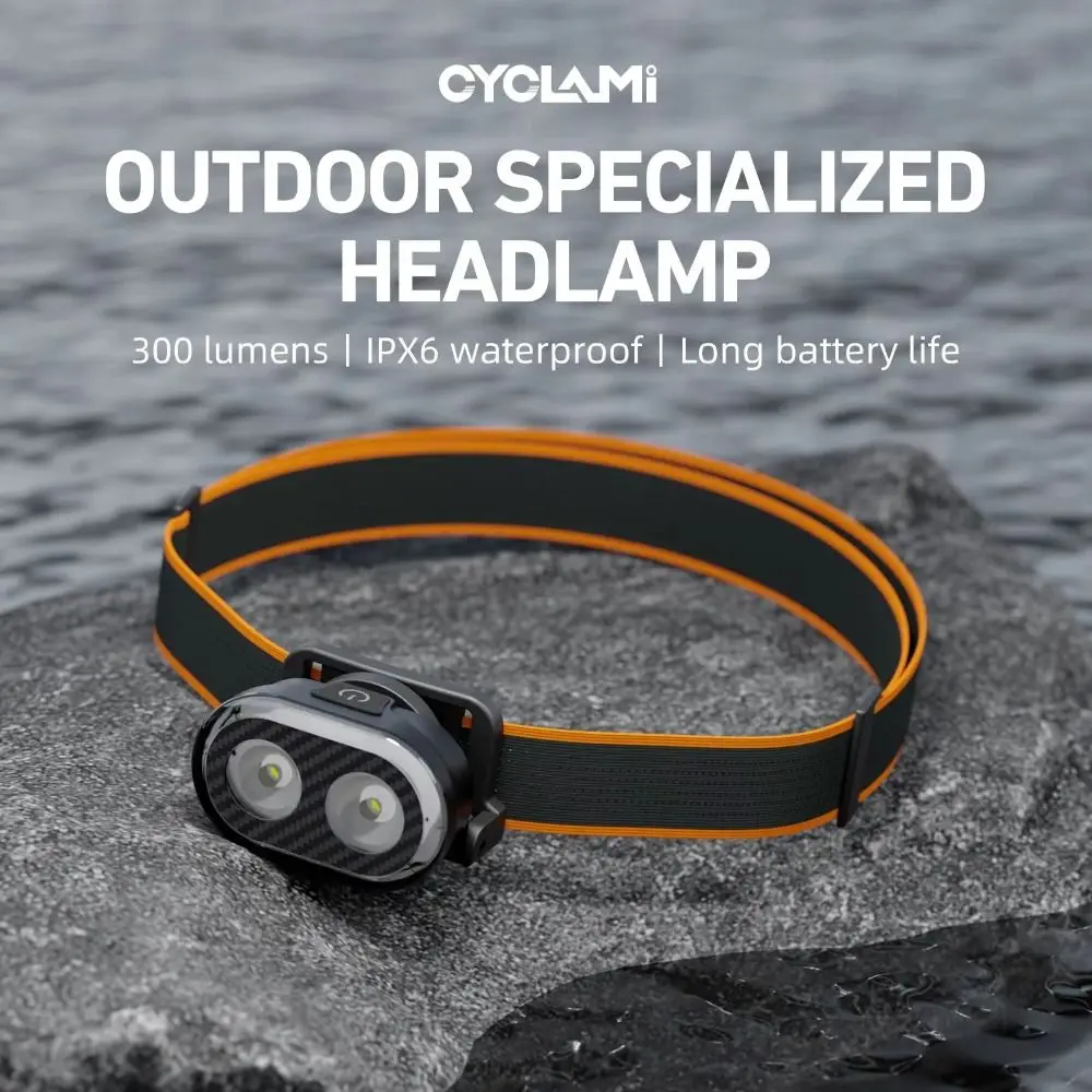 

300 Lumens Bicycle Outdoor Headlamp Multi-mode Rechargeable Cycling Headlights High Brightness Adjustable Running Headlight