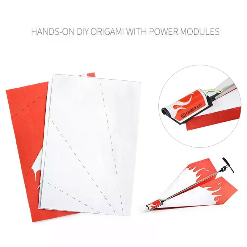 Airplane Rc Folding Paper Model DIY Motor Power Rc Plane Kids Toy Airplane Model