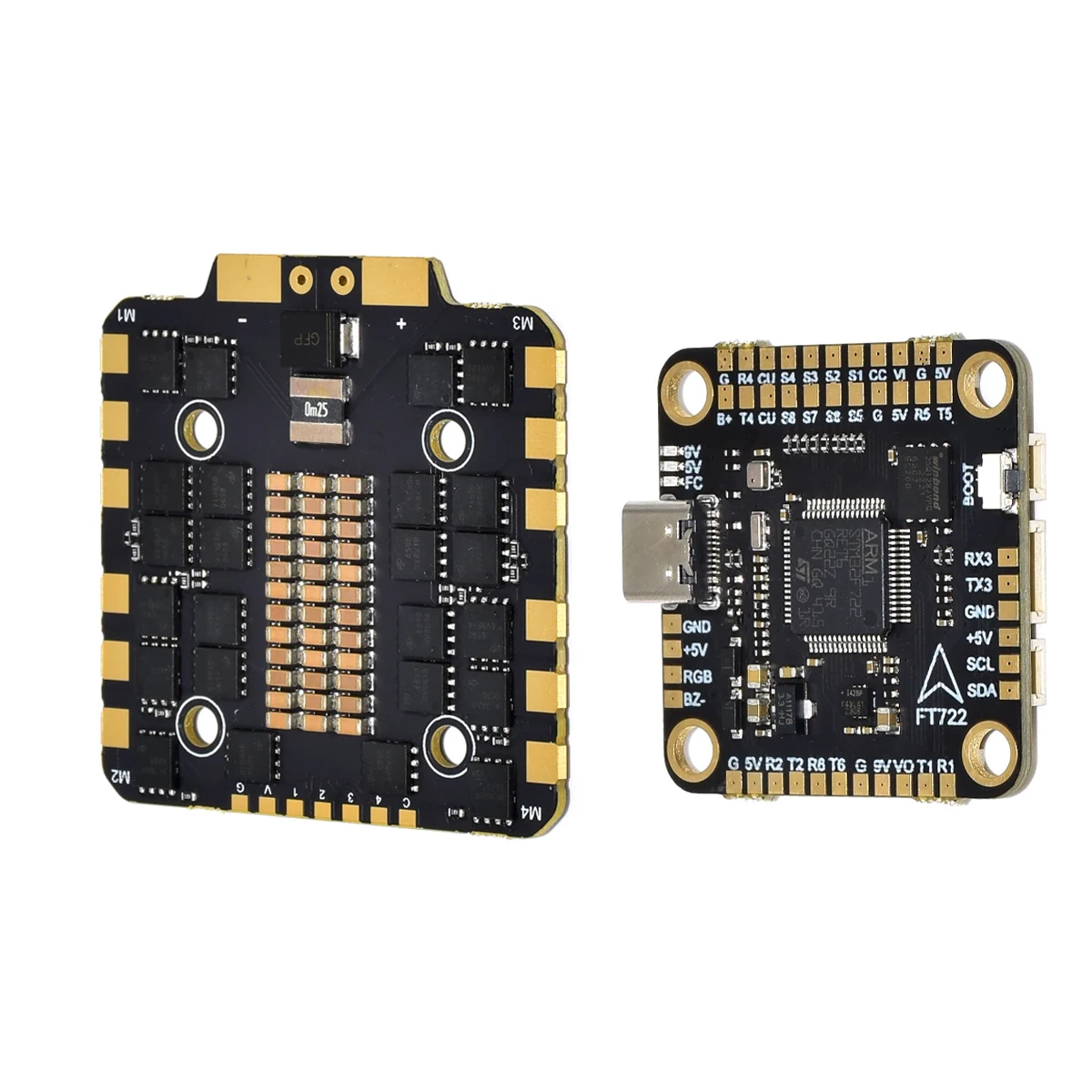 XFlight Hobby F722 controlador de vuelo pila con 4 en 1 80A ESC BLS integrando 5/10V doble BEC para RC Dron de carreras con visión en primera persona estilo libre