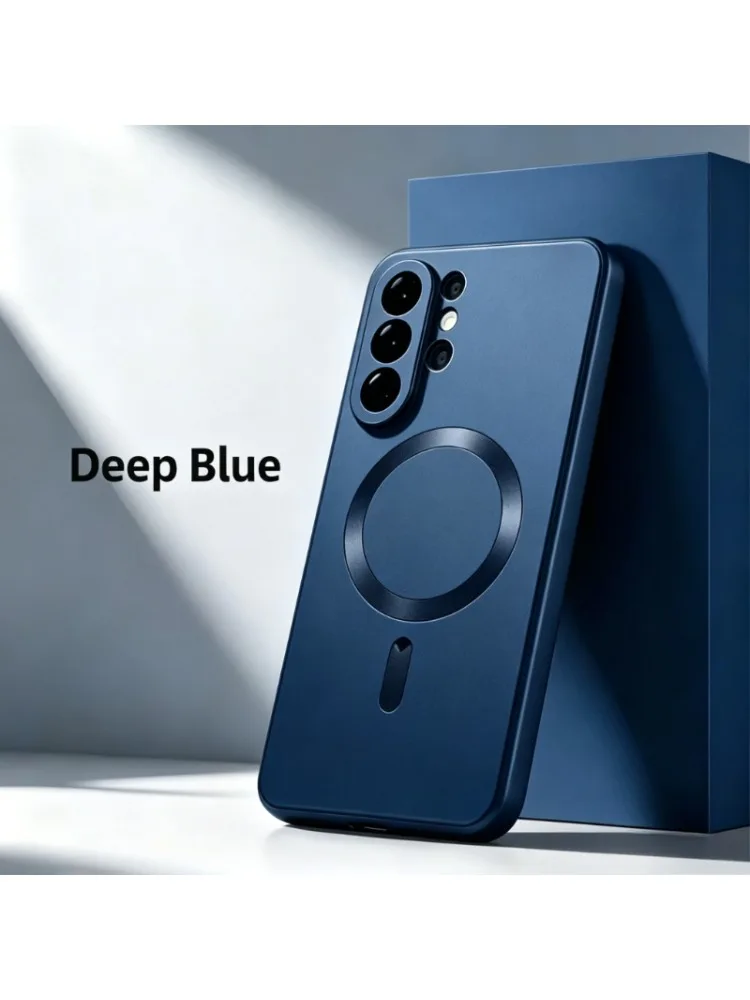 Nowe matowe metaliczne etui z miękkiego TPU z funkcją magnetyczną do Samsung Galaxy S26 S23 S22 S21 S20 Ultra Plus S25 S24 FE – osłona ochronna — 2