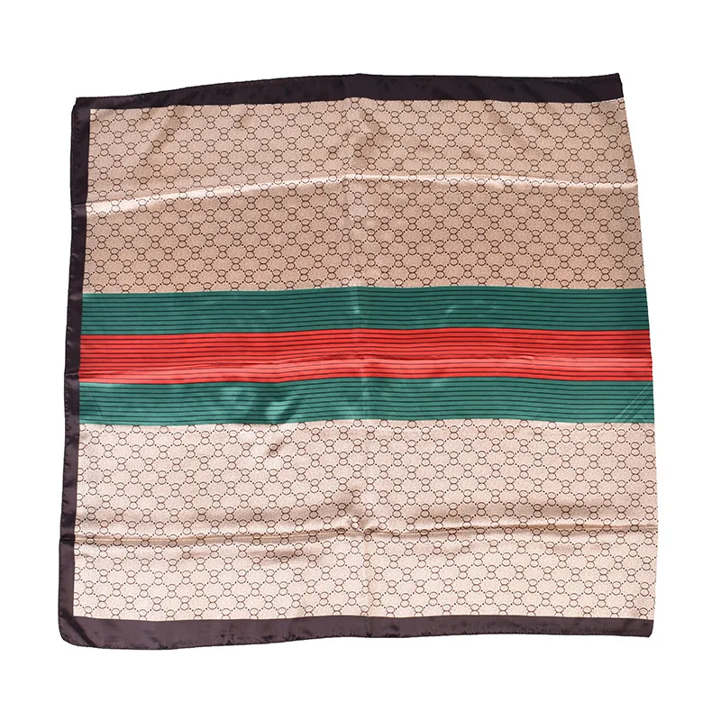 Women Fashion Print Silk Scarf Luxury Brand Warm 180X90CM Scarves Popular Lrage Satin Finish Shawl The Four Seasons Design Hijab image 3
