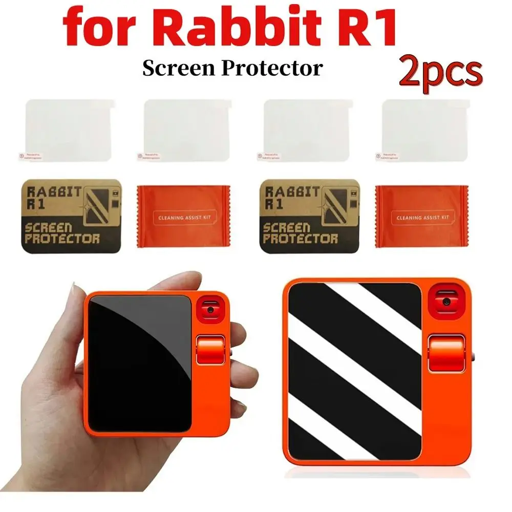 2pcs HD Anti-Fingerprint Screen Protector Anti-Scratch Full Coverage Tempered Glass Durable Protection Film for Rabbit R1