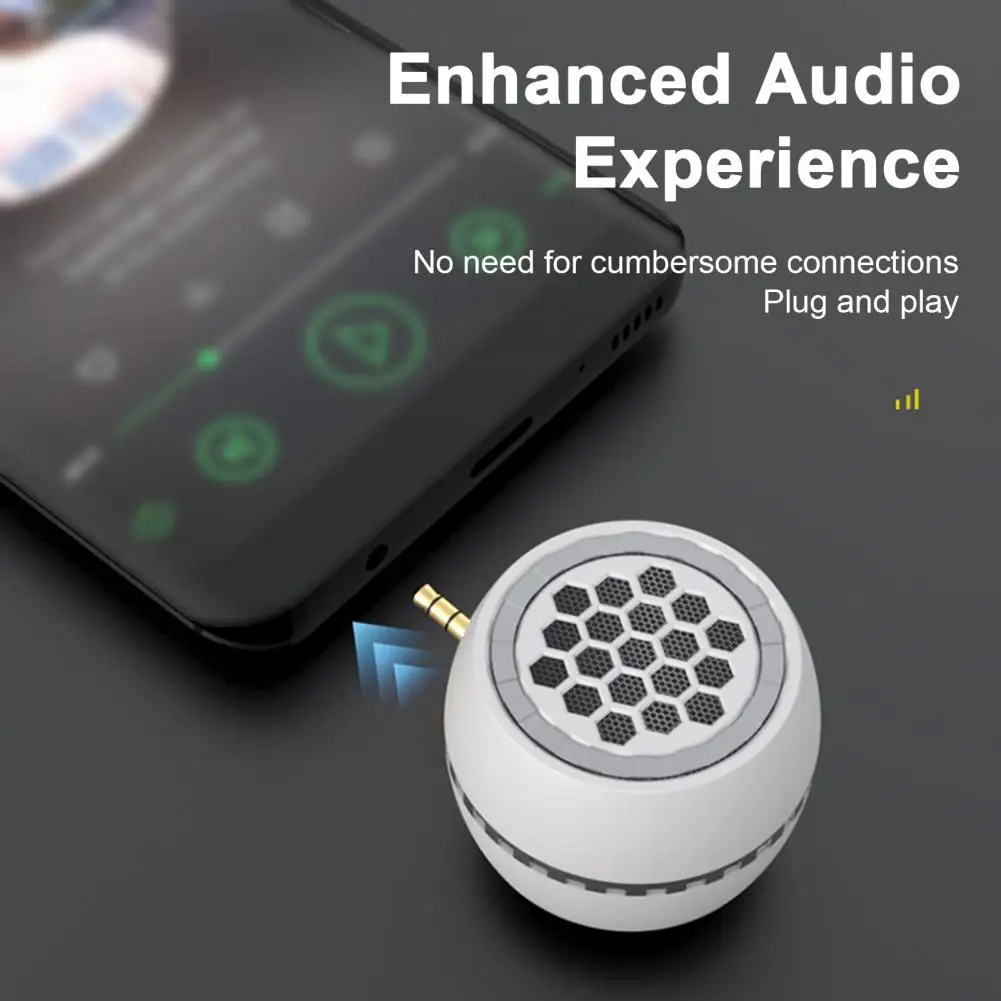 Aux Speaker High Volume Mini Computer Speaker for Mobile Phones Laptops Plug Play Audio-visual Loudspeaker with Volume Output