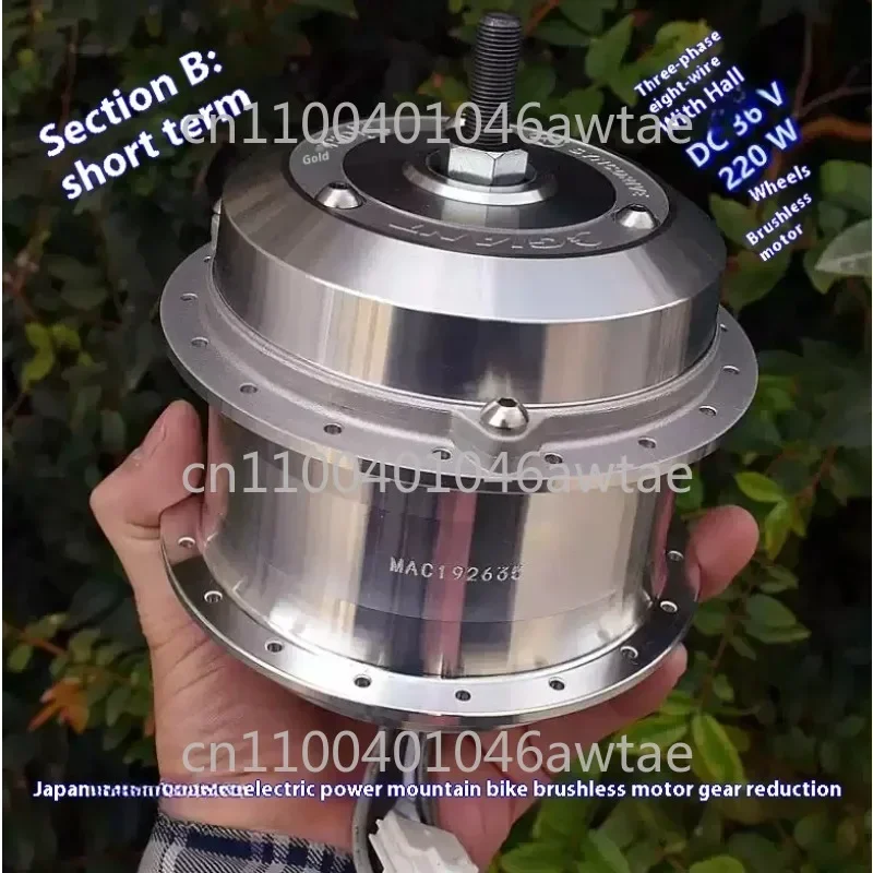 مساعدة كهربائية محرك الدراجة الجبلية عجلة بدون فرش في اتجاه واحد مخلب التروس تخفيض اليابان 36 فولت 250 واط