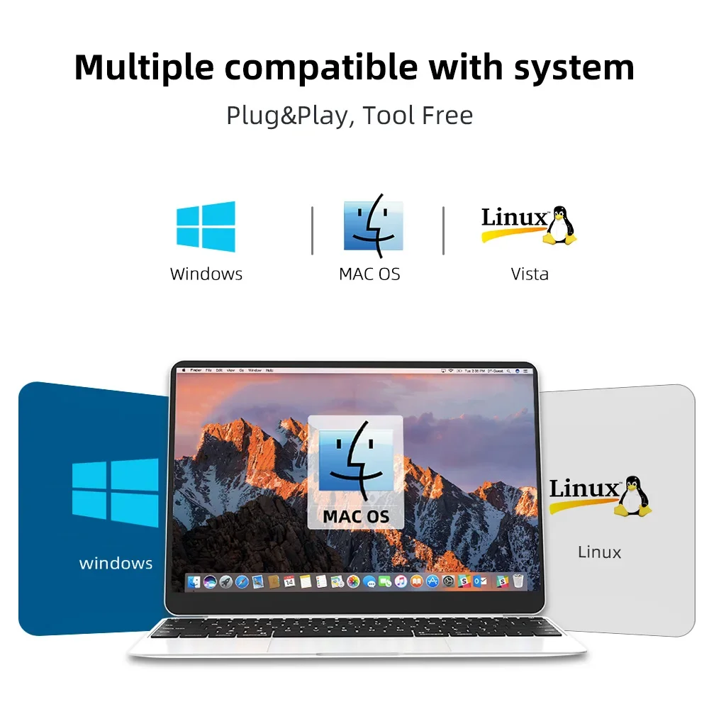 MAIWO 2.5/3.5인치 HDD 케이스 타입-C to SATA 외장 하드 드라이브 리더 24TB 지원 하드 드라이브 인클로저 고속 어댑터