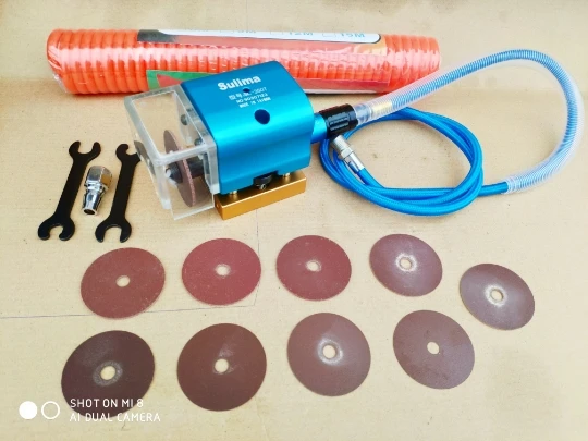 Pneumatic Nick Grinder, Portable Groove Grinding Machine Abrasive Wheel Cutting Tool for Flat Die