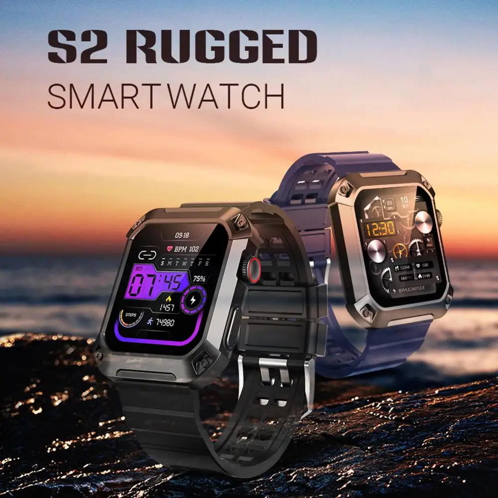 

ROGBID S2 Wrist Smart Watch 1.83 Inch Screen Bluetooth-compatible 5.1 Over 100 Sport Modes Low Power Consumption Long Standby