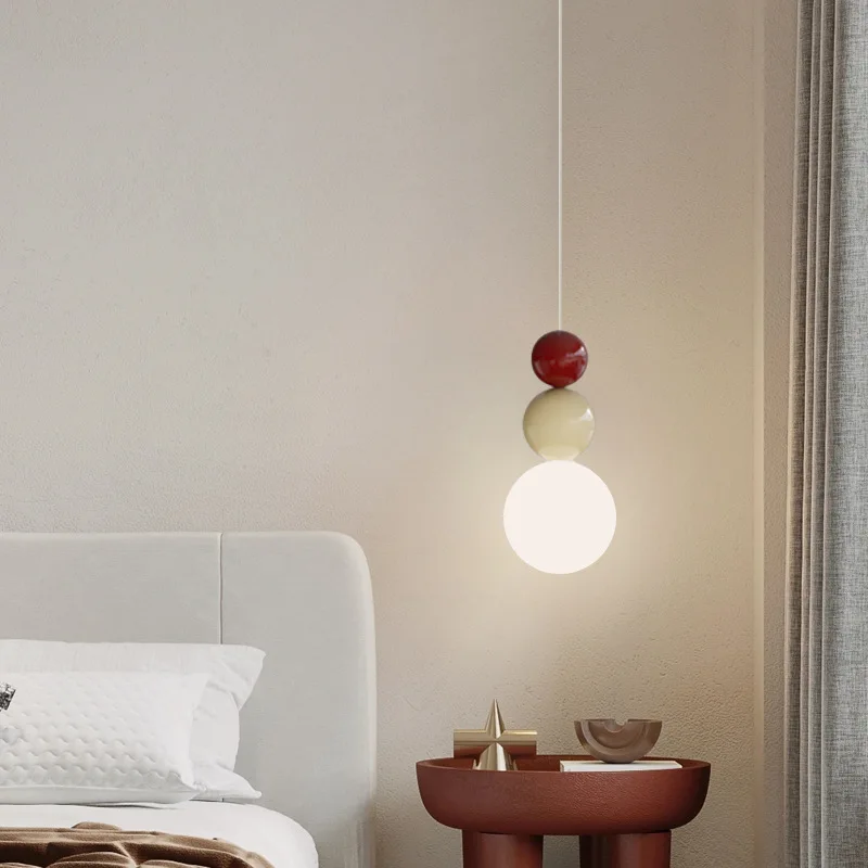 

Bedroom Bedside Pendant Lamp Creative Modern Minimalist Hallway Master Bedroom Pendant Lamp Bar Counter Small Pendant Lamp