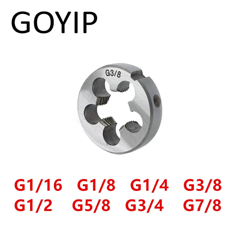 

G1/16 G1/8 G1/4 G3/8 G1/2 G5/8 G3/4 G7/8 G Type 55° G Straight Pipe Round Die Threading Die