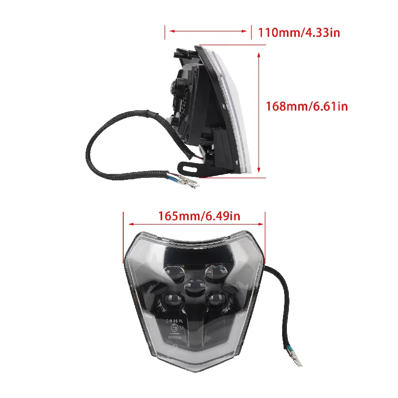Motorcycle Headlight LED For KTM EXC EXCF SX SXF XC XCF XCW 125 150 250 350 450 530 2014-2023 Enduro Motocross Accesorios