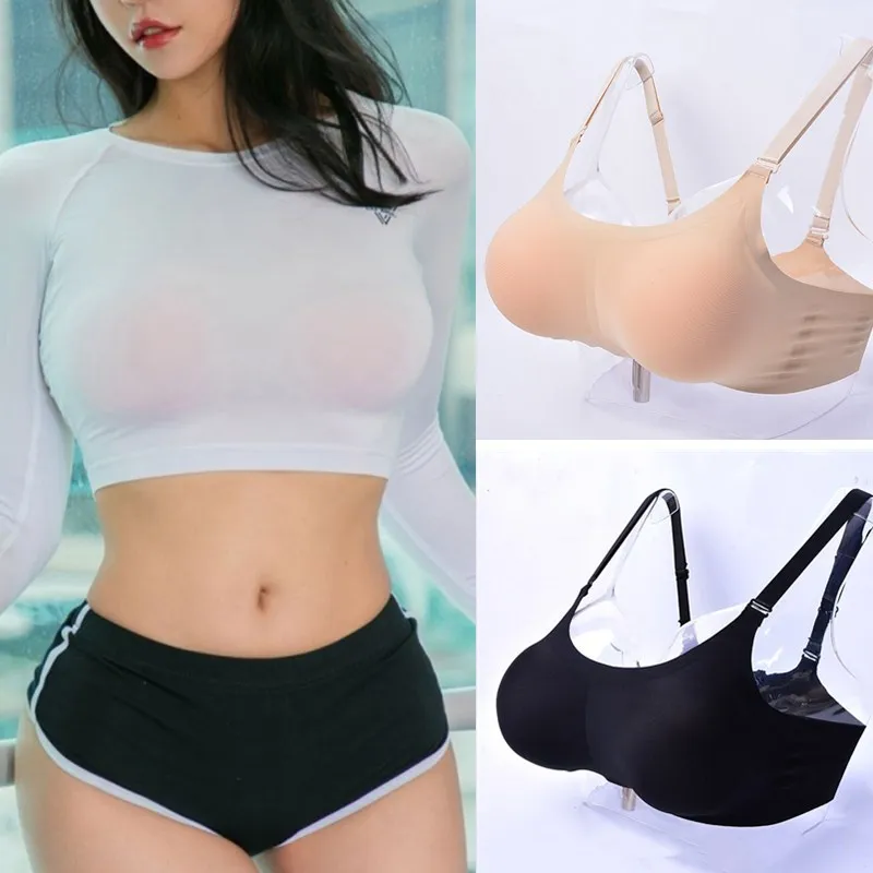 New Bra Mastectomy Women's Bra for Mastectomy and Cross Cosplay + Pair of Spongy Breast Implants