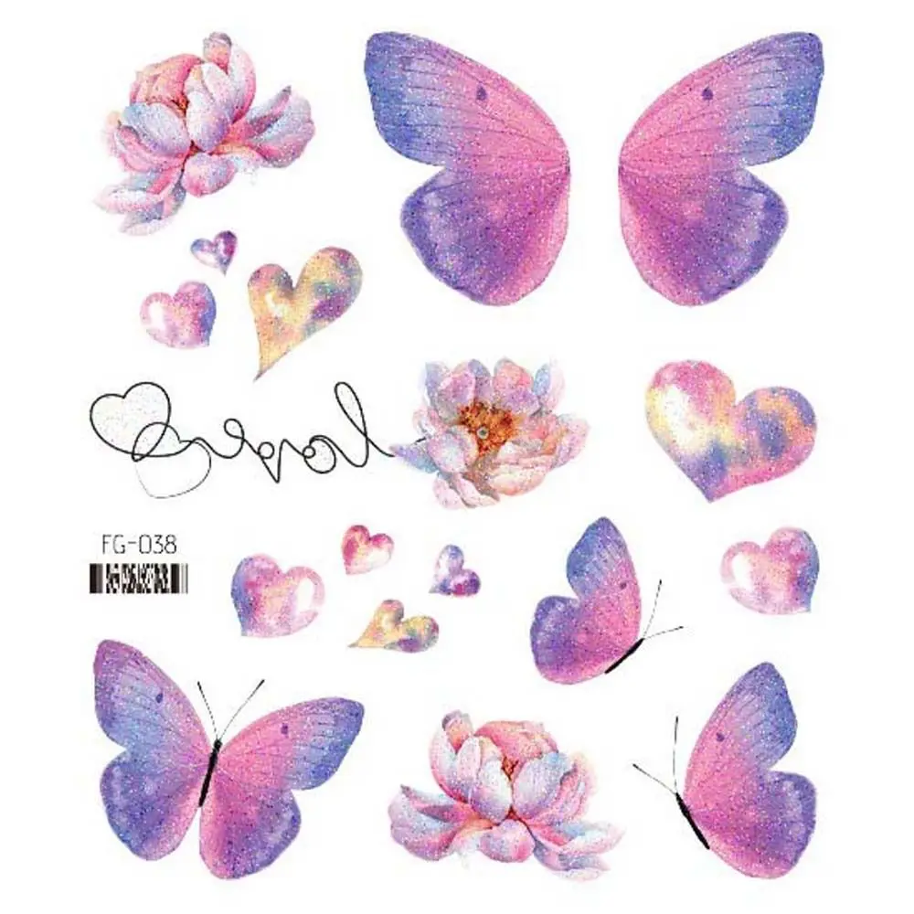 

Women Body Art Moon Wrist Neck Thigh Wings Fake Tattoo Temporary Tattoos Butterfly Tattoo Stickers Flowers Tattoo Stickers
