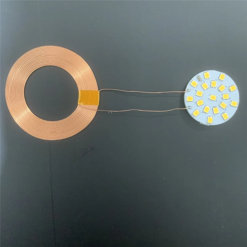 Bobina de luz receptora de inducción LED W bobina DIY transmisor bobina de inducción Maglev lámpara de levitación magnética